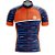 Camisa de Ciclismo PRO - Linhas - Azul e Laranja - Imagem 1