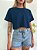 Cropped Feminino Azul marinho - Imagem 1