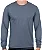 Camiseta Manga Longa de Algodão Premium Cinza Chumbo - Imagem 1