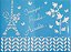 SRA-714 - STENCIL MINIMALISTA FRASE PARIS - 30x40 - Imagem 1