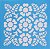 SRA-837 - ESTAMPARIA FLORES E FOLHAS - 14x14 - Imagem 1