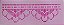 SRA-1082 - FALSO BORDADO PONTO CRUZ BARRADINHO - 22x9 - Imagem 1