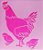 SRA-1374 - STENCIL PARA TAPETES - GALINHA - Imagem 1