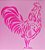 SRA-1375 - STENCIL PARA TAPETES - GALO - Imagem 1