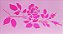 SRA-1377 - STENCIL PARA TAPETES - ROSAS  E BOTÕES - Imagem 1