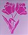 SRA-1379 - STENCIL PARA TAPETES - TULIPAS - Imagem 1