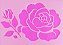 SRA-1653 - ROSA COM BOTAO - Imagem 1