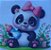 ADR-037- URSINHA PANDA COM MAMADEIRA - ADESIVO DTF - Imagem 1