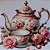 ADR-057 - BULE VINTAGE COM ROSAS - ADESIVO DTF - Imagem 1
