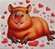 ADR-082 - CAPIVARA E CORAÇÕES 2 - ADESIVOS DTF - Imagem 1