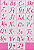 SRA-1869 - ALFABETO BORBOLETAS - EXCLUSIVO STENCIL ROSE ART'S - Imagem 1