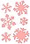 SRA-126 FUNDO ESTAMPARIA FLOCO DE NEVE 8X11 - Imagem 1