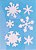 SRA-126 FUNDO ESTAMPARIA FLOCO DE NEVE 8X11 - Imagem 2