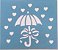 SRA-167 GUARDA CHUVA COM CORAÇÕES 14X12 - Imagem 2
