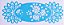SRA-253 STENCIL PARA TOALHA COM MOLDURA VASO E FLORES 39X14 - Imagem 3