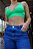 Calça Wide Leg Jeans Azul Escuro - Imagem 3