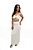 Saia Longa Fenda Drapeada Off White - Imagem 5