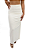Saia Longa Fenda Drapeada Off White - Imagem 2