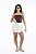 Mini Saia Fenda Textura Off White - Imagem 3