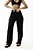 Calça Cargo Praiana Crepe Textura Preto - Imagem 1