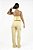 Calça Cargo Praiana Crepe Textura Amarelo - Imagem 4