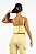 Top Decote Babado Crepe Textura Amarelo - Imagem 2