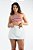 Short Saia Envelope Texturizado Off White - Imagem 1