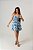 Vestido Celeste Floral Azul - Imagem 3