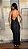 Vestido Sereia Lurex Preto - Imagem 4