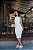 Vestido Midi Textura Off White - Imagem 2