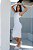 Vestido Midi Textura Off White - Imagem 6