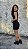Vestido Gola Alta Textura Preto - Imagem 2