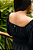 Vestido Lastex Ombro a Ombro Textura Preto - Imagem 5