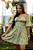 Vestido Lastex Ombro a Ombro Primavera Verde - Imagem 1