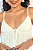 Top Decote Babado Texturizado Off White - Imagem 2