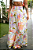 Saia Longa Lastex Babado Floral - Imagem 3