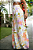Saia Longa Lastex Babado Floral - Imagem 4