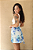 Mini Saia Envelope Floral Azul - Imagem 2