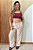 Calça Reta Textura Areia - Imagem 1