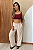 Calça Reta Textura Areia - Imagem 1