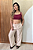 Calça Reta Textura Areia - Imagem 5