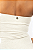 Mini Vestido Recorte sem Alça Textura Off White - Imagem 2