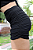 Mini Saia Drapeada Lurex Preto - Imagem 4