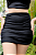 Mini Saia Drapeada Lurex Preto - Imagem 3