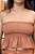Top Lastex Babado Cappuccino - Imagem 4