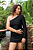 Vestido Cereja Manga Longa Lurex Preto - Imagem 3
