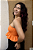 Top Lastex Babado Laranja - Imagem 2