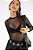 Body Tule Manga Longa Preto - Imagem 4