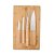 Kit Churrasco Personalizado 5 Peças com Tábua de Bambu - Imagem 2