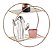 Prateleira Nicho Organizador Decora Rose Gold 30cm Arthi - Imagem 1